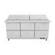 E-KSP72M-D6 Refrigerated Sandwich and Salad Mega Top Prep Table With Drawers 3D View