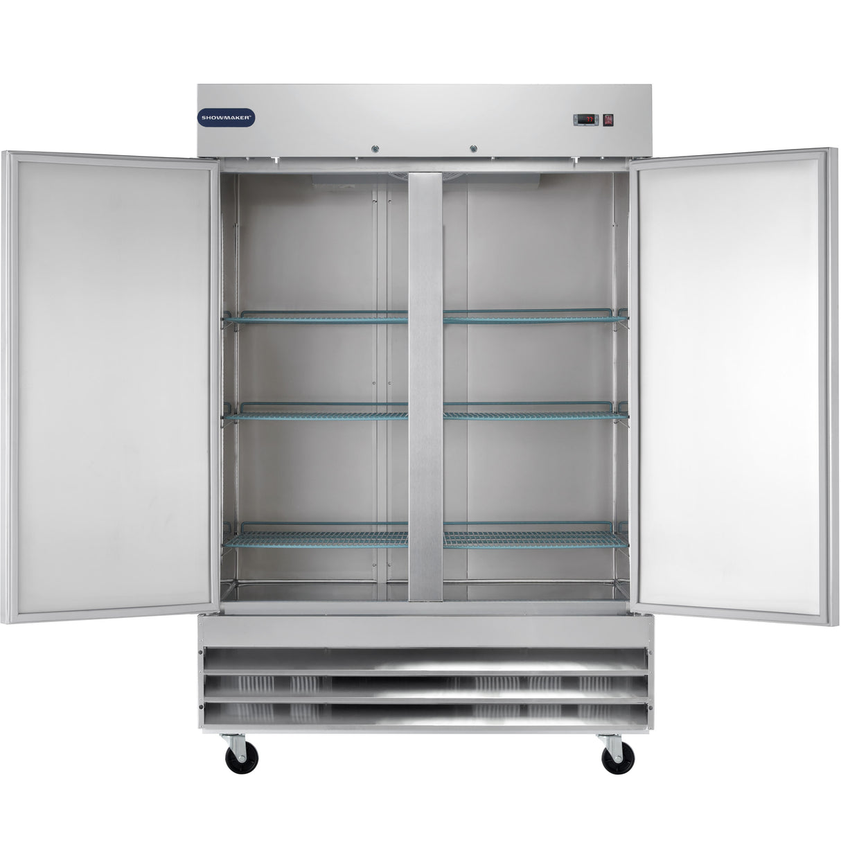 Showmaker S-2DF Reach-In Freezer 2 Swing Solid Door 54"W X 32.2"D X 82.5"H
