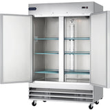 Showmaker S-2DF Reach-In Freezer 2 Swing Solid Door 54"W X 32.2"D X 82.5"H