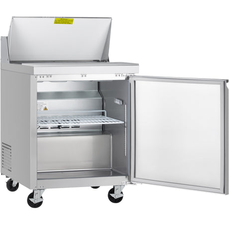 Showmaker S-SP28 Refrigerated Sandwich/Salad Prep Table 1 Solid Swing Door 27.5"W X 29.5"D X 41.5"H