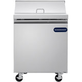 Showmaker S-SP28 Refrigerated Sandwich/Salad Prep Table 1 Solid Swing Door 27.5"W X 29.5"D X 41.5"H