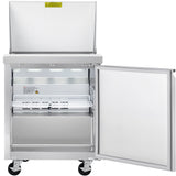 Showmaker S-SP28M Refrigerated Sandwich/Salad Mega Top Prep Table 1 Solid Swing Door