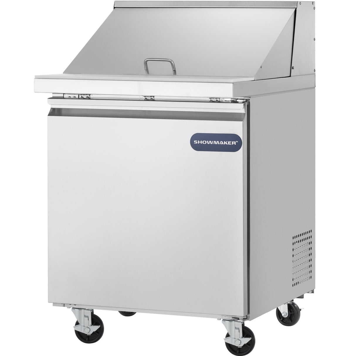 Showmaker S-SP28M Refrigerated Sandwich/Salad Mega Top Prep Table 1 Solid Swing Door