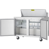 Showmaker S-SP48 Refrigerated Sandwich/Salad Prep Table 2 Solid Swing Doors 46.8"W X 29.5"D X 41.5"H