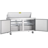 Showmaker S-SP60 Refrigerated Sandwich/Salad Prep Table 2 Solid Swing Doors 60.2"W X 29.5"D X 41.5"H