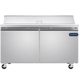 Showmaker S-SP60 Refrigerated Sandwich/Salad Prep Table 2 Solid Swing Doors 60.2"W X 29.5"D X 41.5"H