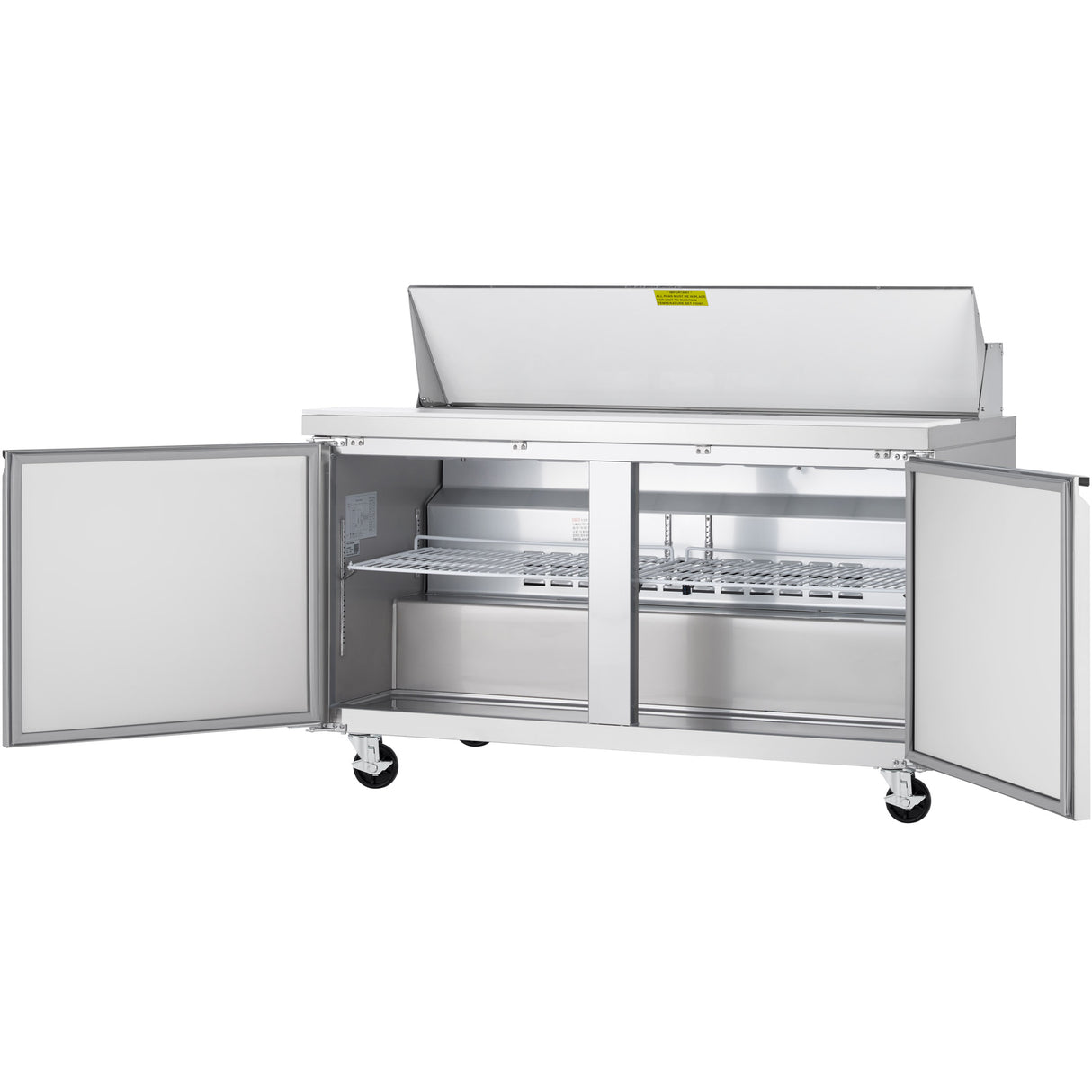 Showmaker S-SP60 Refrigerated Sandwich/Salad Prep Table 2 Solid Swing Doors 60.2"W X 29.5"D X 41.5"H
