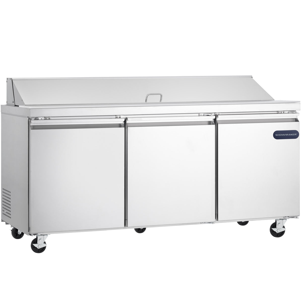 Showmaker S-SP70 Refrigerated Sandwich/Salad Prep Table 3 Solid Swing Doors 70.4"W X 29.5"D X 41.5"H