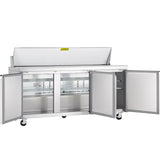 Showmaker S-SP70 Refrigerated Sandwich/Salad Prep Table 3 Solid Swing Doors 70.4"W X 29.5"D X 41.5"H