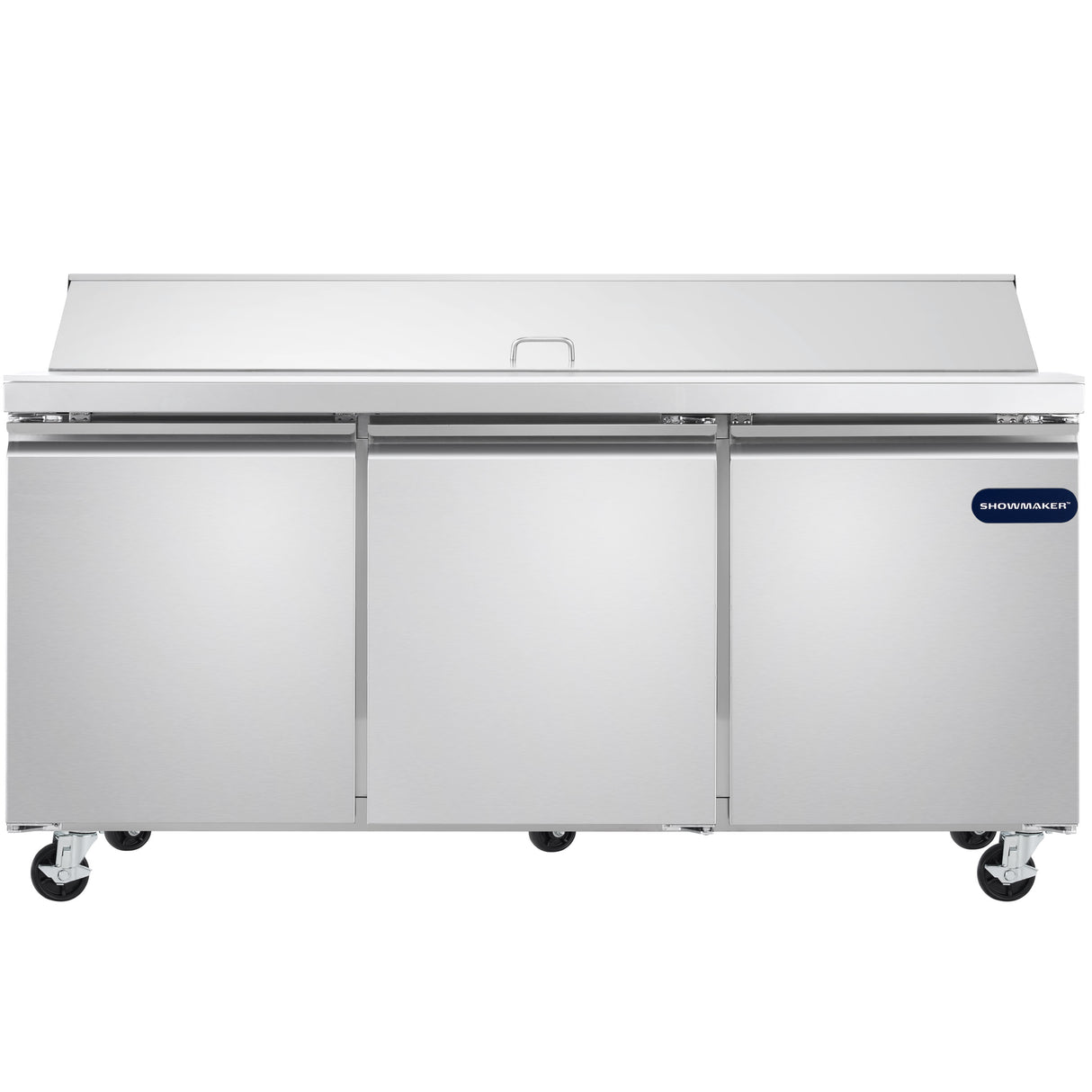 Showmaker S-SP70 Refrigerated Sandwich/Salad Prep Table 3 Solid Swing Doors 70.4"W X 29.5"D X 41.5"H