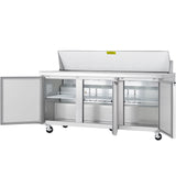 Showmaker S-SP70 Refrigerated Sandwich/Salad Prep Table 3 Solid Swing Doors 70.4"W X 29.5"D X 41.5"H