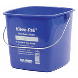 San Jamar KP196KCBL Kleen-Pail® Kleen Color™ 6 Qt. Ergonomic Handle With Bail Handle Design