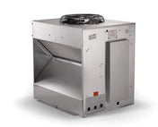 Stainless steel remote condensing unit with top-mounted cooling fan for Scotsman ice maker