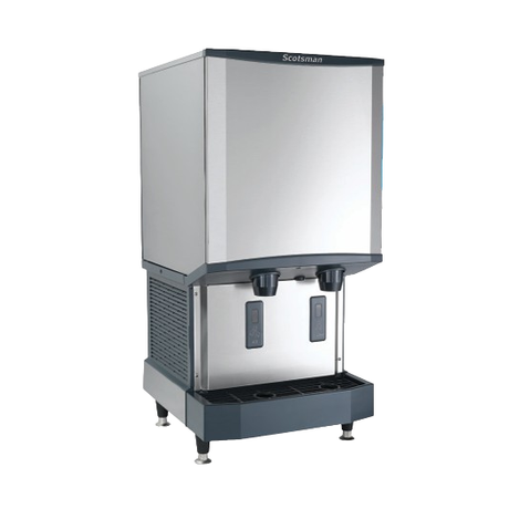 Stainless steel Scotsman HID540A-1 Meridian Ice and Water Dispenser with infrared dispensing