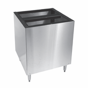 Stainless steel ice dispenser stand for Scotsman ID150 models, 22’’W x 30’’D x 30’’H