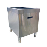 Stainless steel Scotsman IODST30 machine stand featuring vented panels and adjustable legs