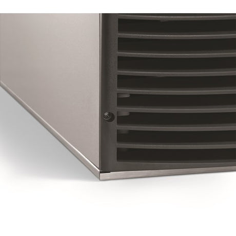 Metal ventilation grill with horizontal slats for Scotsman KUFM15 undercounter floor mount kit