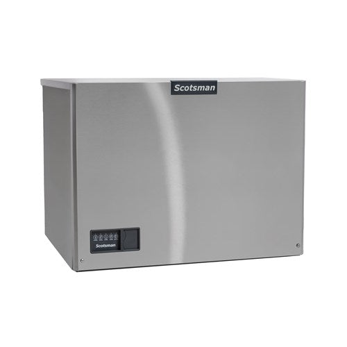 Stainless steel Scotsman MC0330SW-1 Ice Maker with digital control panel, cube style