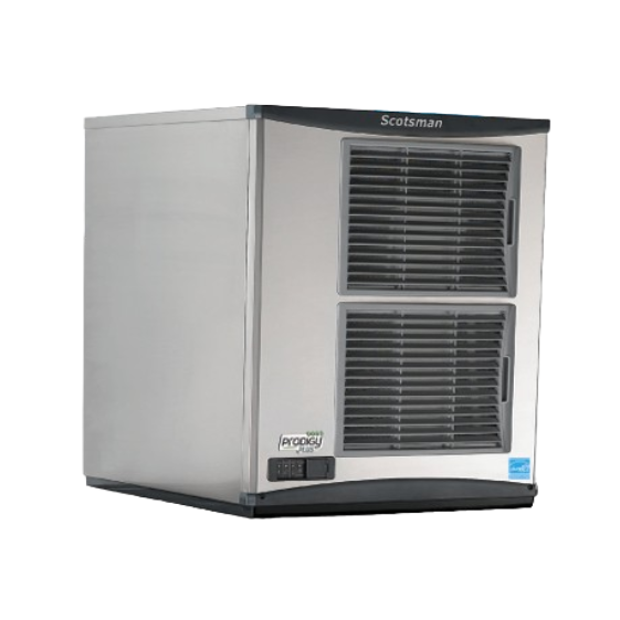 Stainless steel Scotsman NH0922A-1 ice maker with dual vented panels for nugget ice