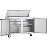 Showmaker S-SP46M Refrigerated Sandwich/Salad Mega Top Prep Table 2 Solid Swing Door