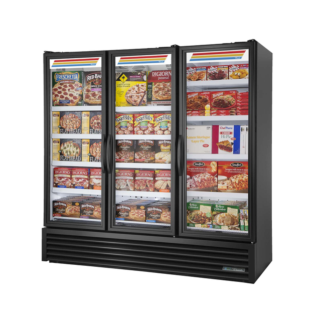 True Refrigeration FLM-81F~TSL01_BL Full Length Freezer Merchandiser