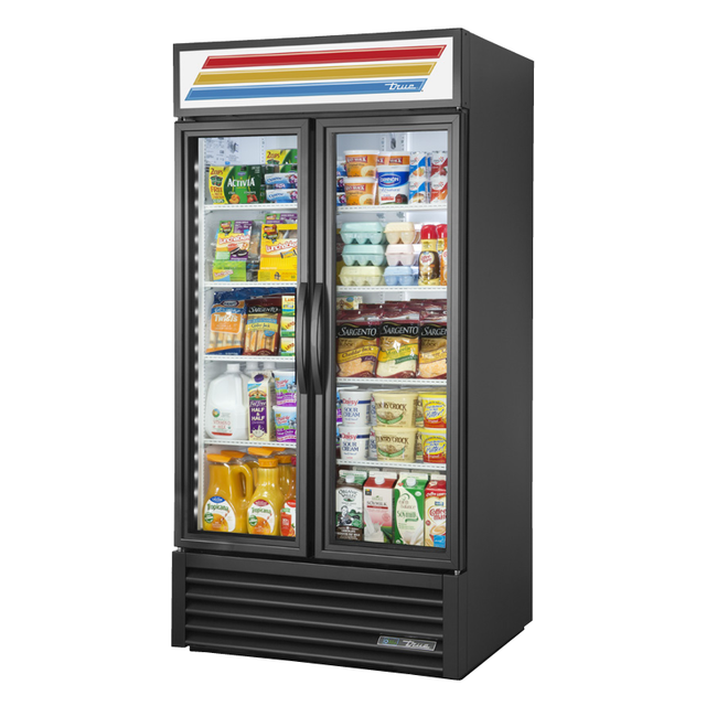 True Refrigeration GDM-35-HC~TSL01_BL Refrigerated Merchandiser Two-section