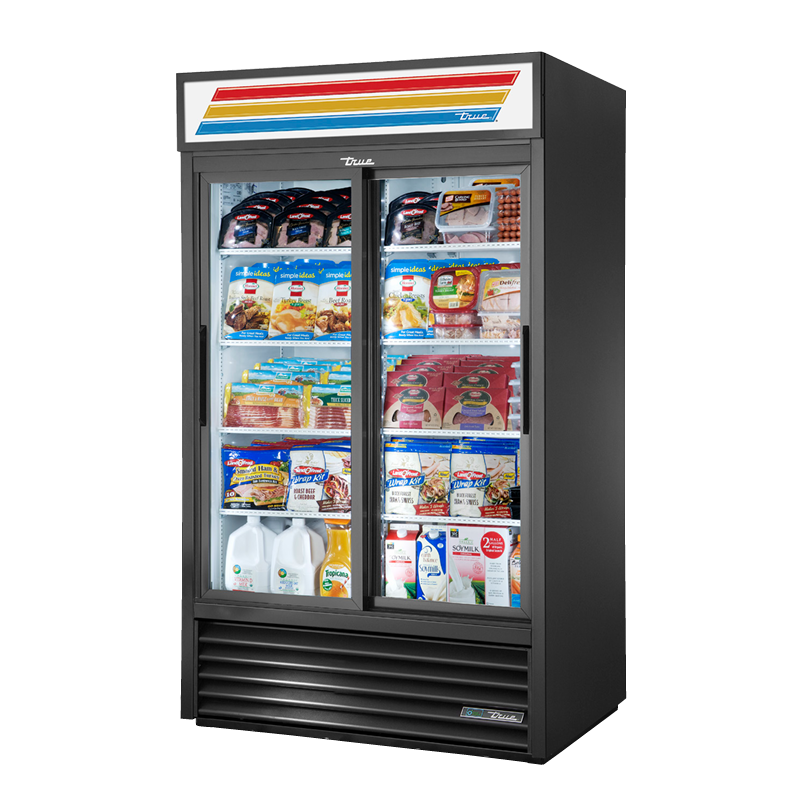 True Refrigeration GDM-41-HC-LD_BL Refrigerated Merchandiser Two-section