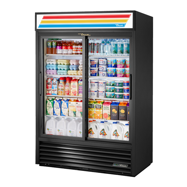 True Refrigeration GDM-47-HC-LD_BL Refrigerated Merchandiser Two-section