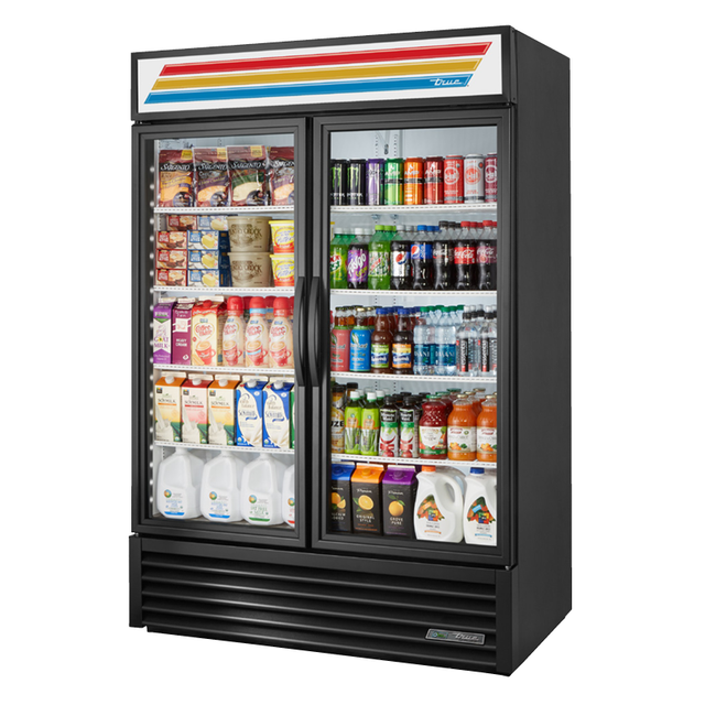 True Refrigeration GDM-49-HC~TSL01_BL Refrigerated Merchandiser Two-section