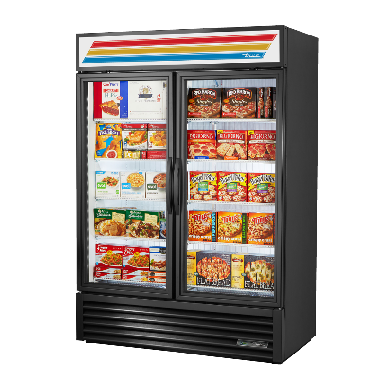 True Refrigeration GDM-49F-HC~TSL01_BL Freezer Merchandiser Two-section