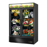 True Refrigeration GDM-49FC-HC~TSL01_WH Floral Merchandiser Two-section