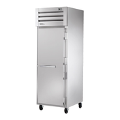 Stainless steel True Refrigeration STA1F-1S-HC Spec Series Freezer on wheels with solid door