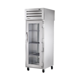 Commercial stainless steel True Refrigeration STA1HPT-1G-1S heated cabinet with glass door