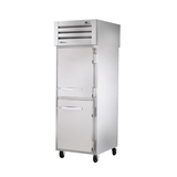 Stainless steel True Refrigeration STA1RPT-2HS-1S-HC Spec Series Refrigerator on wheels