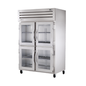 Commercial Stainless Steel Refrigerator with Four Glass Half-Doors for STA2H-4HG Spec Series Heated