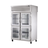 Commercial Stainless Steel Refrigerator with Four Glass Doors from True Refrigeration STA2RPT-4HS-2G-HC