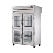 Commercial Stainless Steel Refrigerator with Four Glass Doors from True Refrigeration STA2RPT-4HS-2G-HC