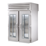 Commercial stainless steel True Refrigeration STA2RRT-2G-2S Refrigerator with glass doors