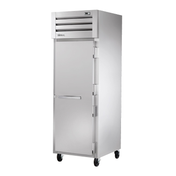 Stainless steel True Refrigeration STG1F-1S-HC SPEC SERIES Freezer on wheels with single door