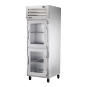 Stainless steel True Refrigeration STG1H-2HG Spec Series Heated Cabinet with glass doors