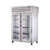 Commercial Stainless Steel Heated Cabinet True Refrigeration STG2HPT-2G-2S with Glass Doors