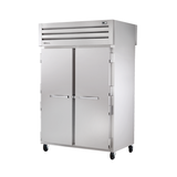 Stainless steel heated cabinet on wheels, True Refrigeration STG2HPT-2S-2S with two doors