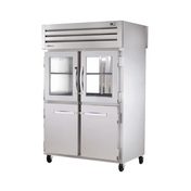 Stainless steel commercial refrigerator True Refrigeration STG2RPT-2HG/2HS-2G-HC with glass doors