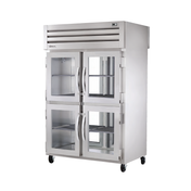 Commercial True Refrigeration STG2RPT-4HG-2G-HC with stainless steel and glass doors