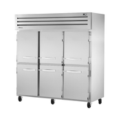 Commercial Stainless Steel Refrigerator on wheels, True Refrigeration STG3F-6HS Spec Series Freezer