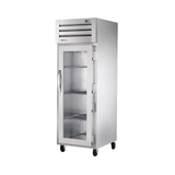 Commercial True Refrigeration STR1F-1S-HC stainless steel refrigerator with glass door