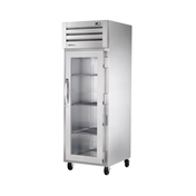 Commercial True Refrigeration STR1F-1S-HC stainless steel refrigerator with glass door