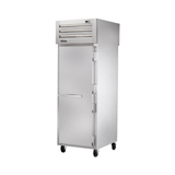 Stainless steel commercial refrigerator on wheels, True Refrigeration STR1FPT-1S-1S Spec Series Freezer