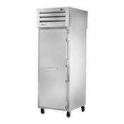 Stainless steel True Refrigeration STR1RPT-1S-1G-HC SPEC SERIES® Refrigerator on wheels