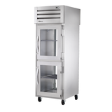 Commercial stainless steel True Refrigeration STR1RPT-2HG-1G-HC Spec Series pass-thru refrigerator